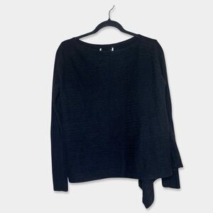 NAADAM Sweater Size Small Black Color Wool Cashmere Asymmetric GUC